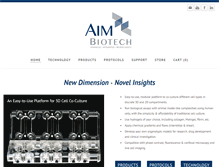 Tablet Screenshot of aimbiotech.com